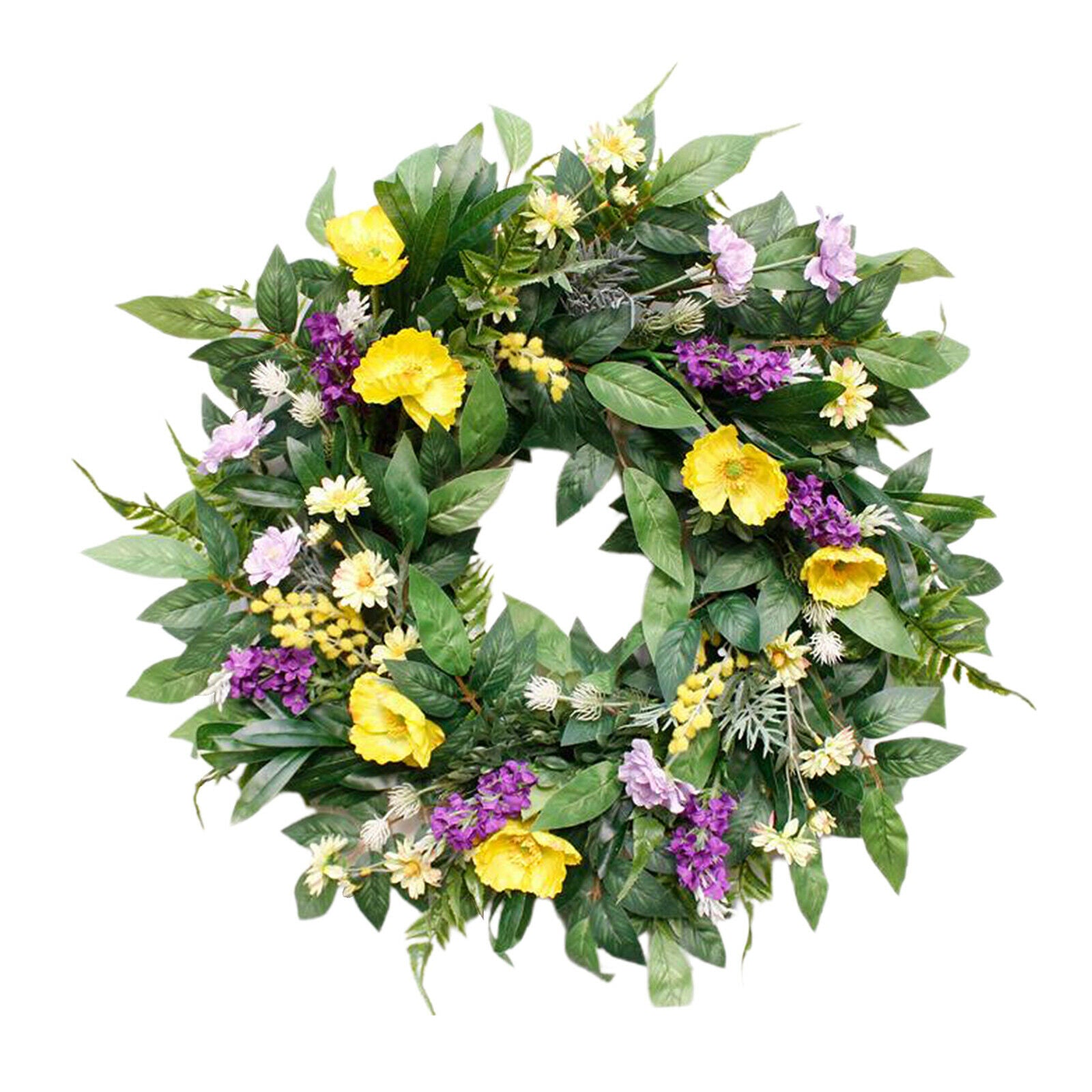 22'' Artificial Floral Wreath Home Decor Wreaths Spring Front Door Garlands