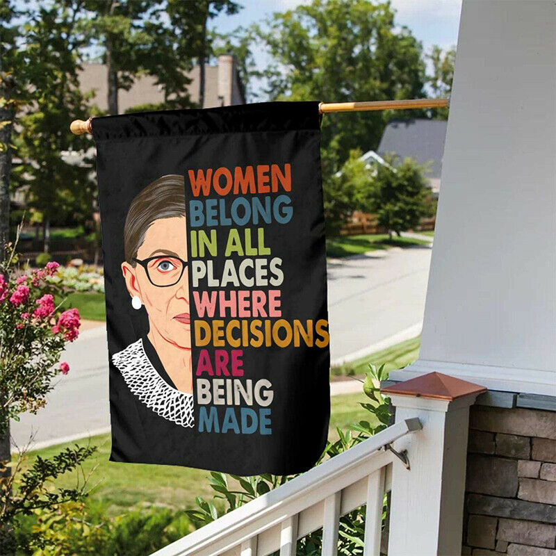 Ruth Bader Ginsburg Decorative Welcome Garden Flag Yard Decor Holiday Fl.l8