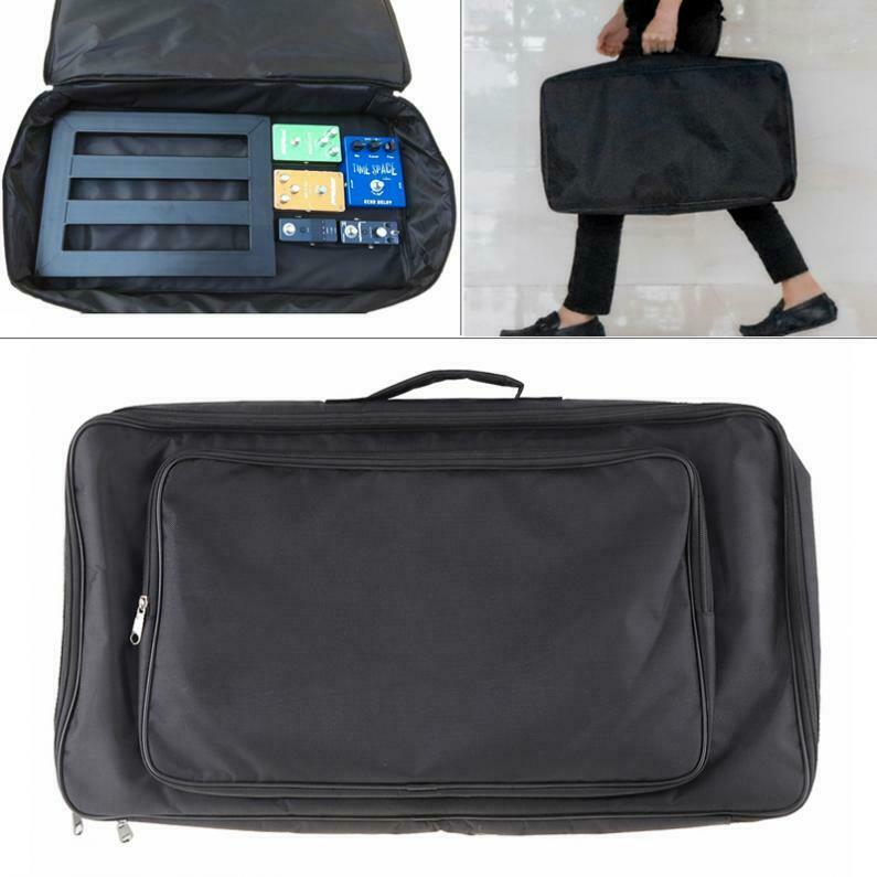 Black Universal Portable Guitar Effects Pedal Board Gig Bag Soft Case Big Style