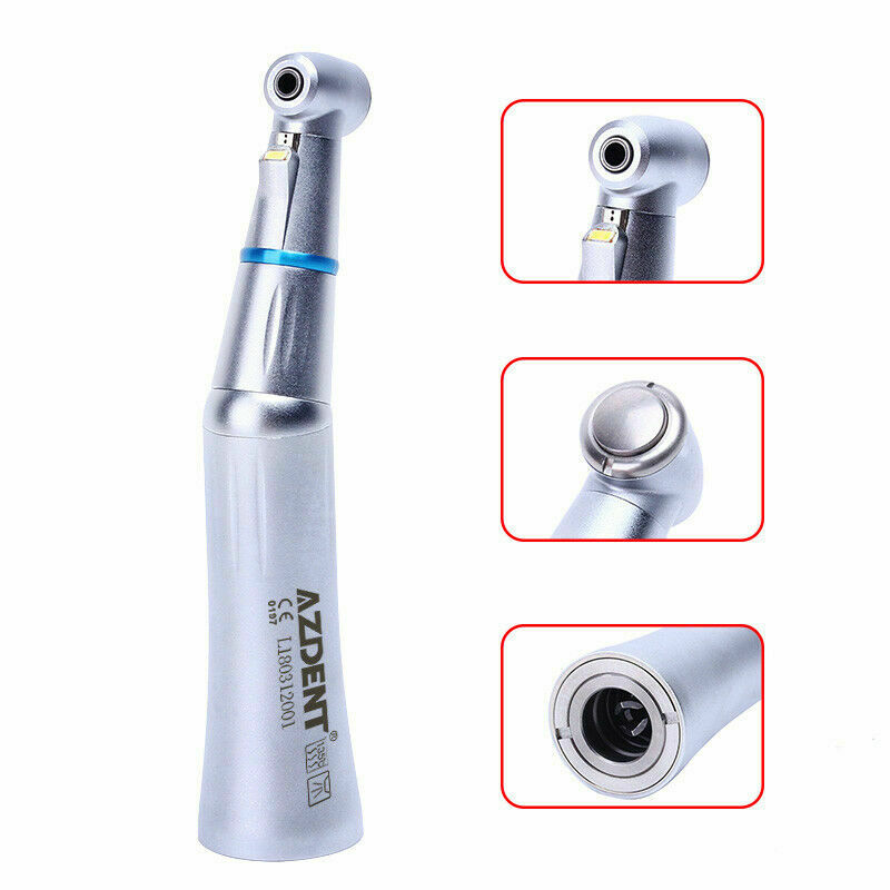 3 X Dental E-Generator LED Contra Angle low Speed Handpiece Inner Water E-Type