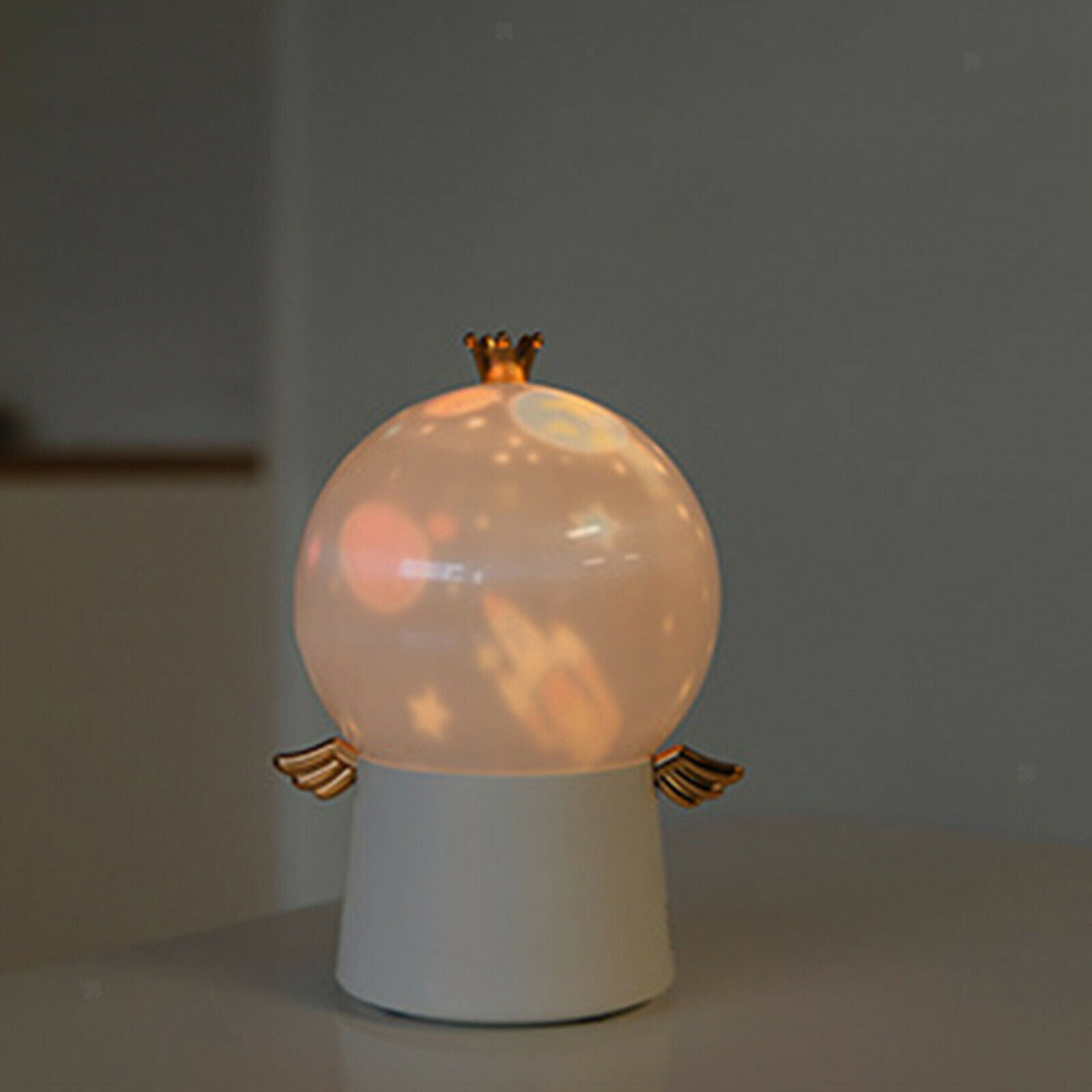 Night Lamp LED Galaxy Projector Light Creative for Kids Ambiance Bedroom white