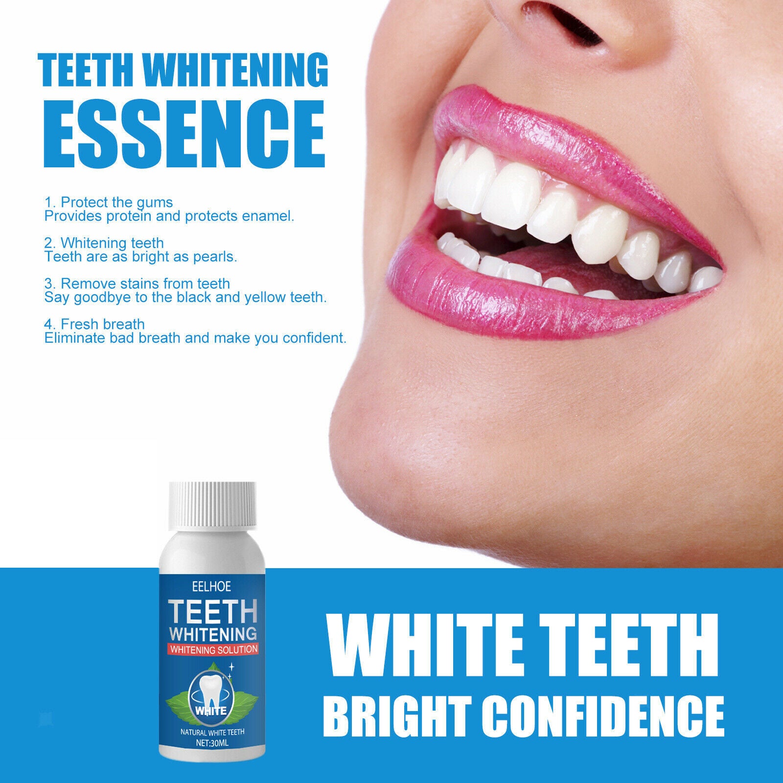 30ml Teeth Whitening Essence Practical Remove Dental Plaque Brightening