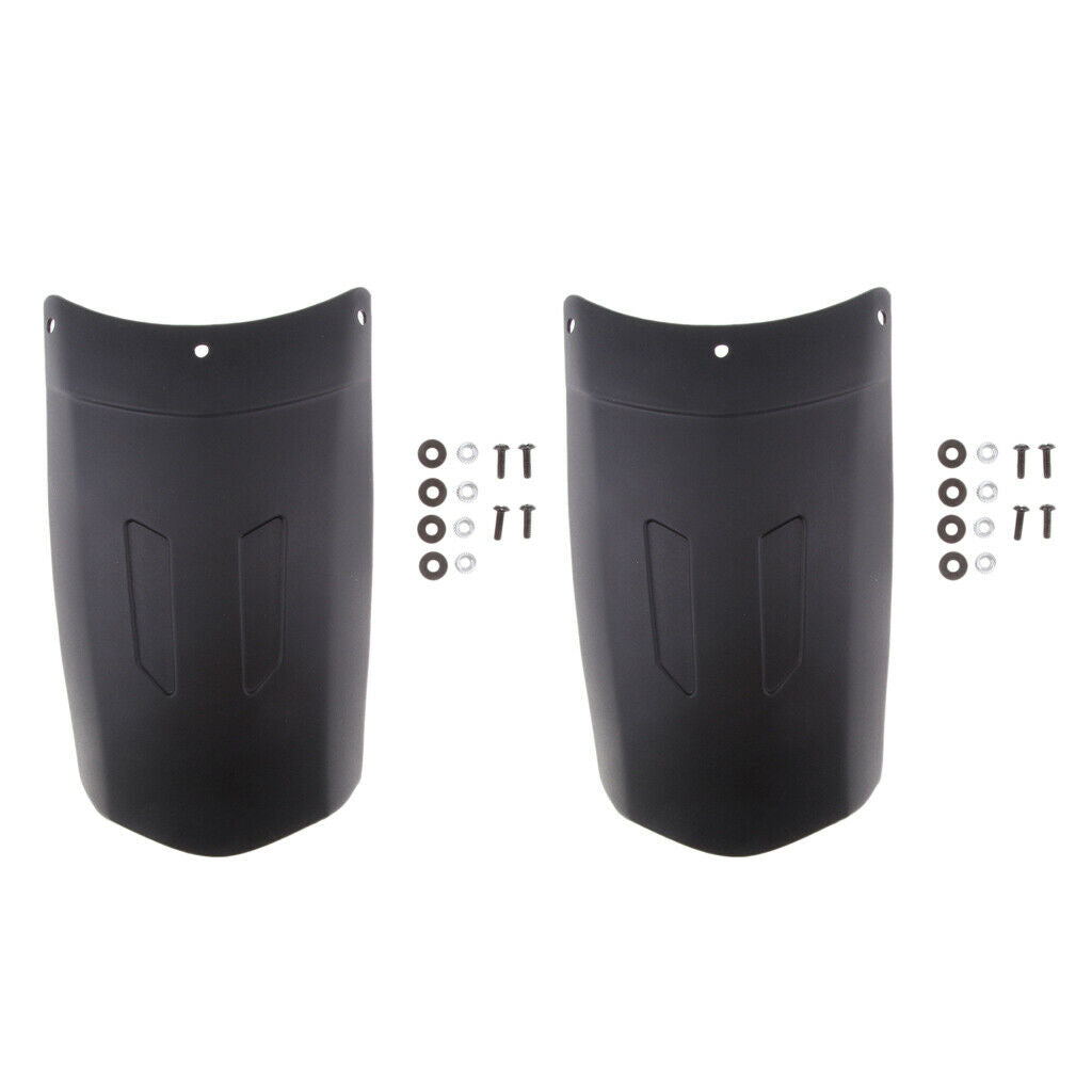 2Set Motorcross Front Fender Black Mudguard Anti-splash Wheel Cover Type A