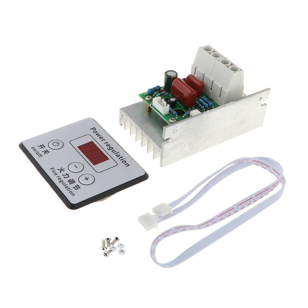 Ac Thermostat 220v 10000W Scr Digital Speed â€‹â€‹Control Dimmer Regulator Speed