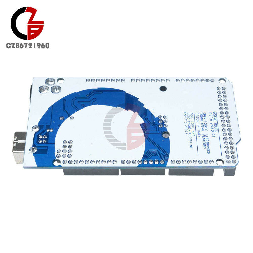 2PCS MEGA 2560 R3 ATMEGA2560-16AU ATMEGA16U2 Board + USB Cable
