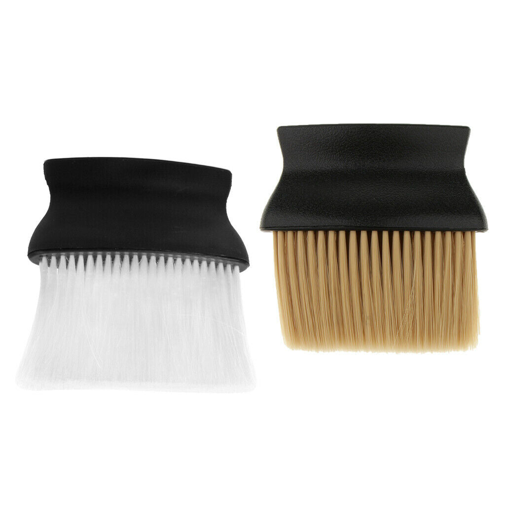 2x Dense Nylon Hairdressing Shaving Neck Cleaning Duster Remover Brush