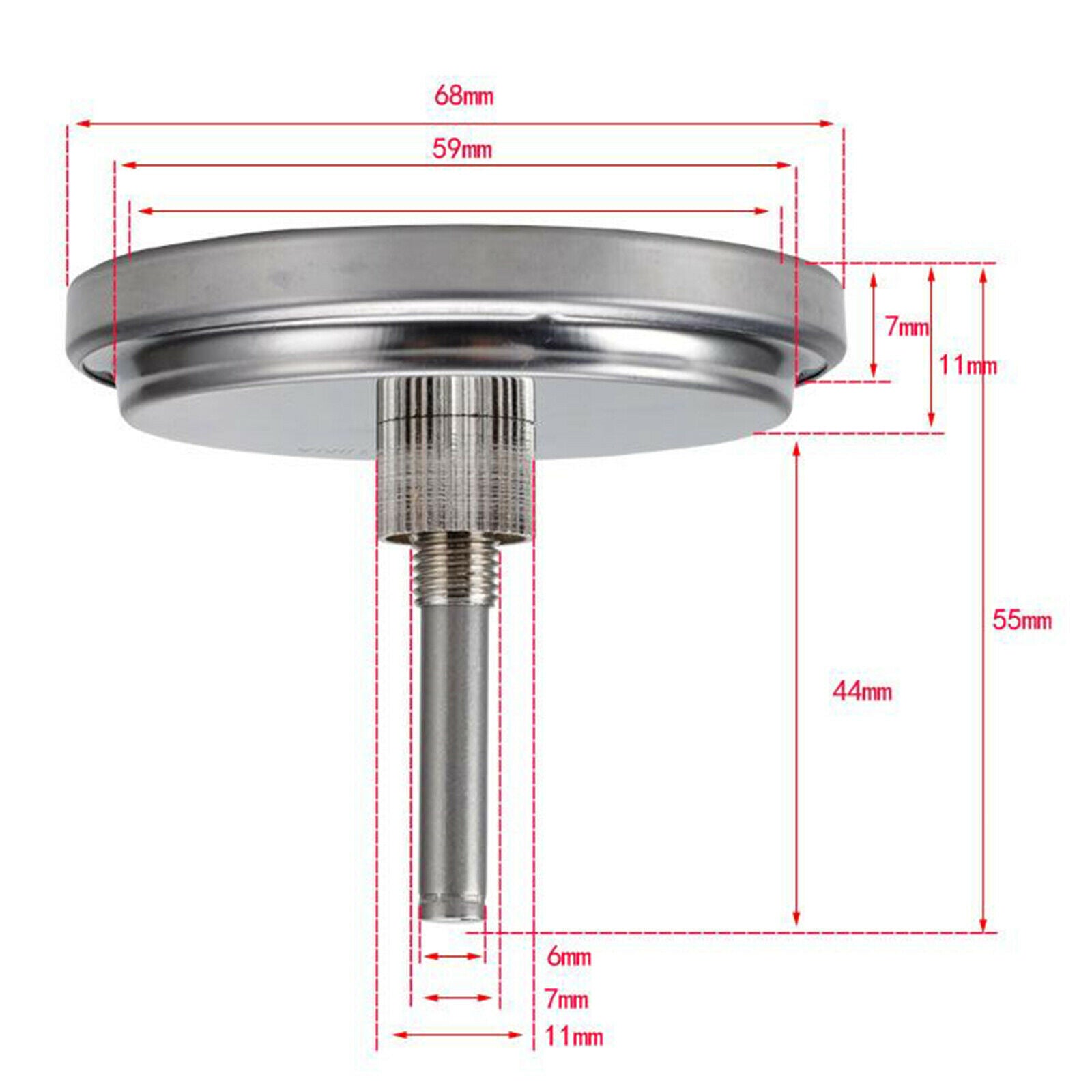2.64Inch BBQ Thermometer Cooking Oven Fryer Barbecue Probe Thermometer Outdoor