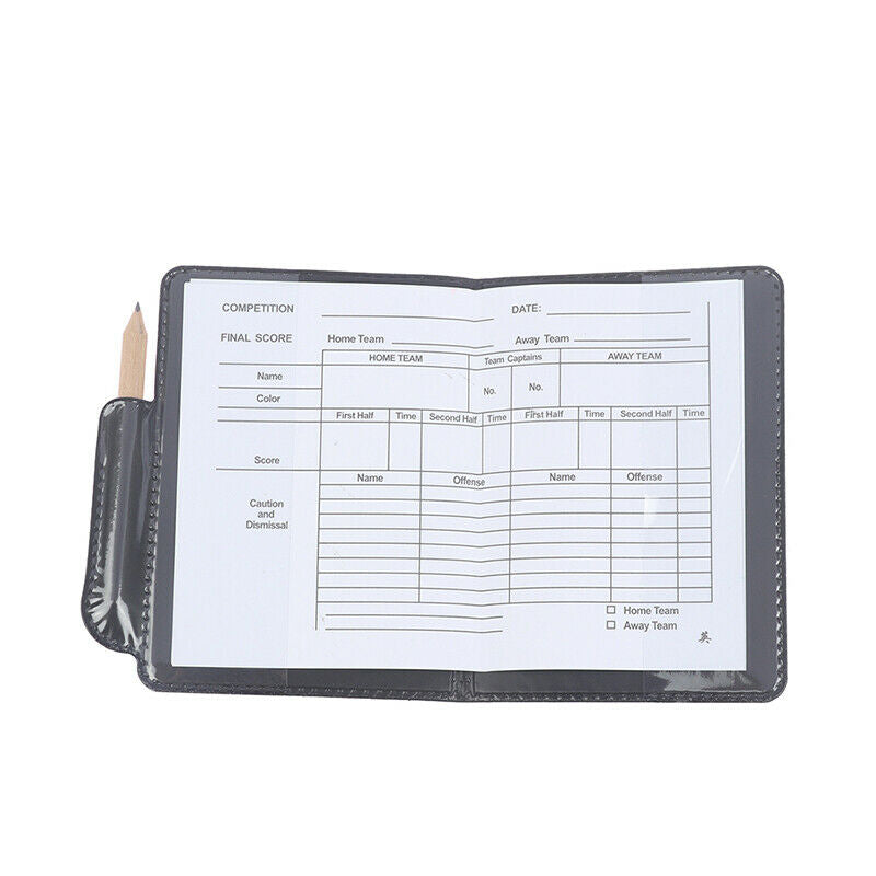 Sport Football Soccer Referee Wallet Notebook with Red Card And Yellow CardA KX