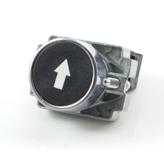 1 N/O XB2BA3351C Momentary Black Flush Pushbutton With Arrow Mark Replaces Tele