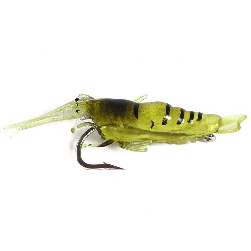 5pcs/lot Shrimp Fishing Lures Artificial Soft Insect Bait Silicone Bai|JCAUJ Kt