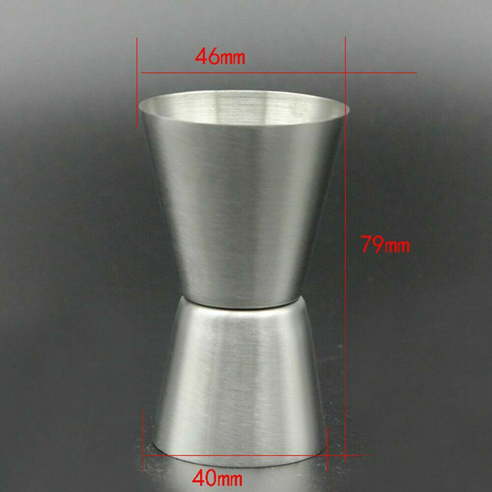 15/30ml Cocktail Double Shot Measuring Cup Stainless Steel Kitchen Tool Mystic