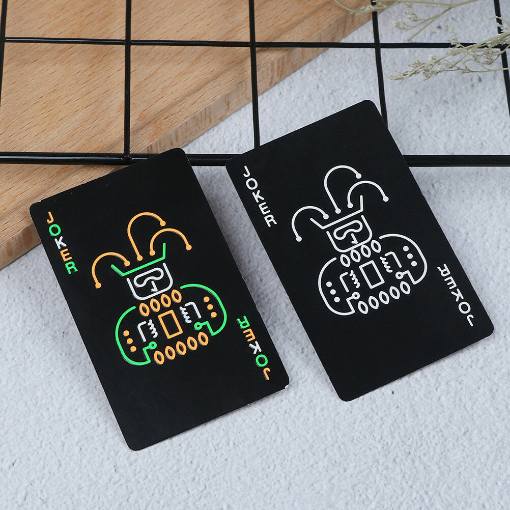 Dark luminous glow poker card bar party KTV fluorescent playing cards night BDA