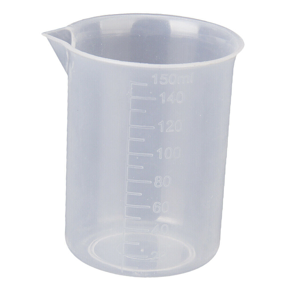 4x 50/100/150/250ml Clear Transparent Lab Graduated Beaker Measuring Cup