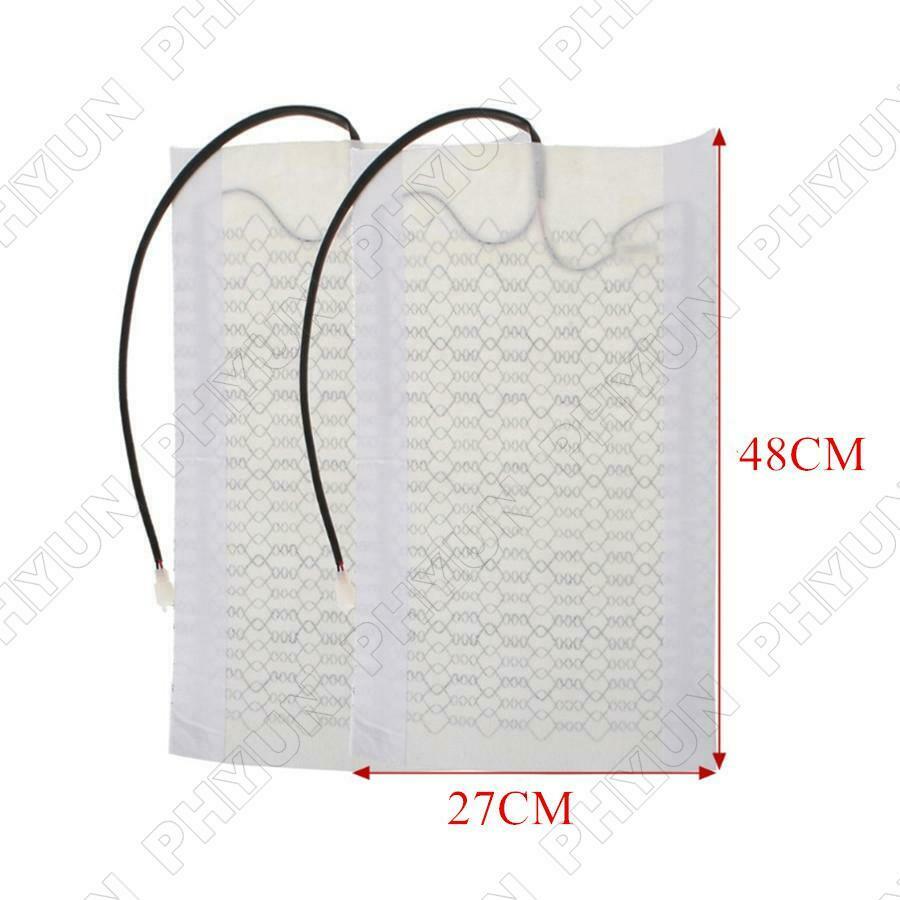 12V Car Seat Heater Pads Kit Winter Cushion Warmer Seat Covers Set Universal 2x