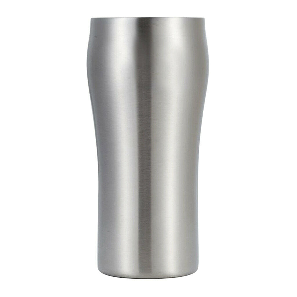 Double Wall Insulated Stainless Steel Tumbler Metal Drinking Cup Mug 400ml