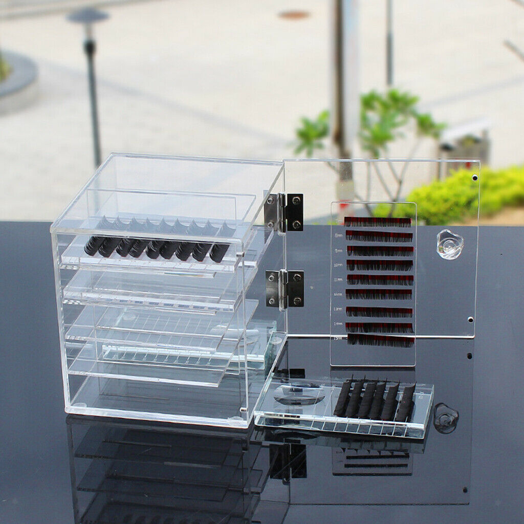 10 layer eyelash extensions organizer box for crystal glass glue