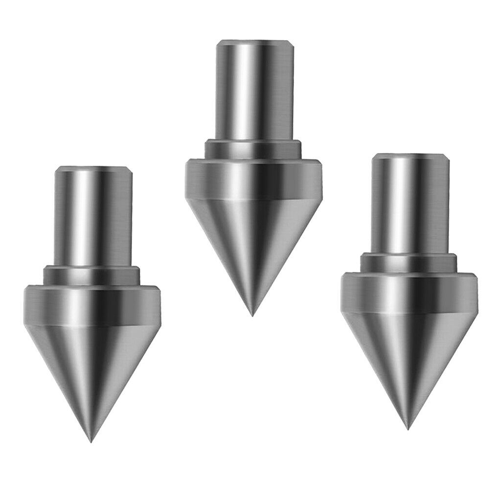 3Pcs 5/16inch Shank Woodworking Turning Live Bearing Tailstock Center Tool