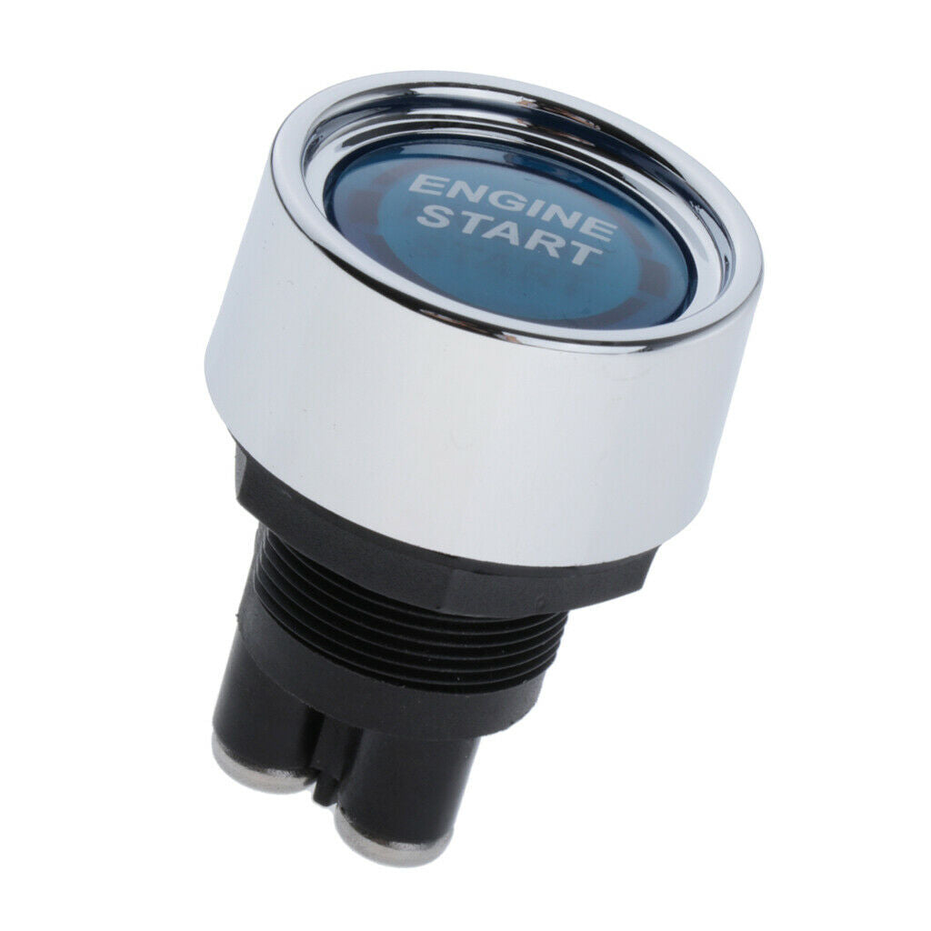 1Pcs Push Button Ignition Switch Multifunctional 50A for Car Blue Universal