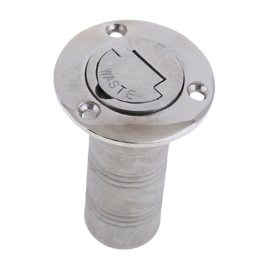 Marine Boat Waste Deck Fill/Filler Keyness   1-1/2 Inch, 316 Stainless Steel