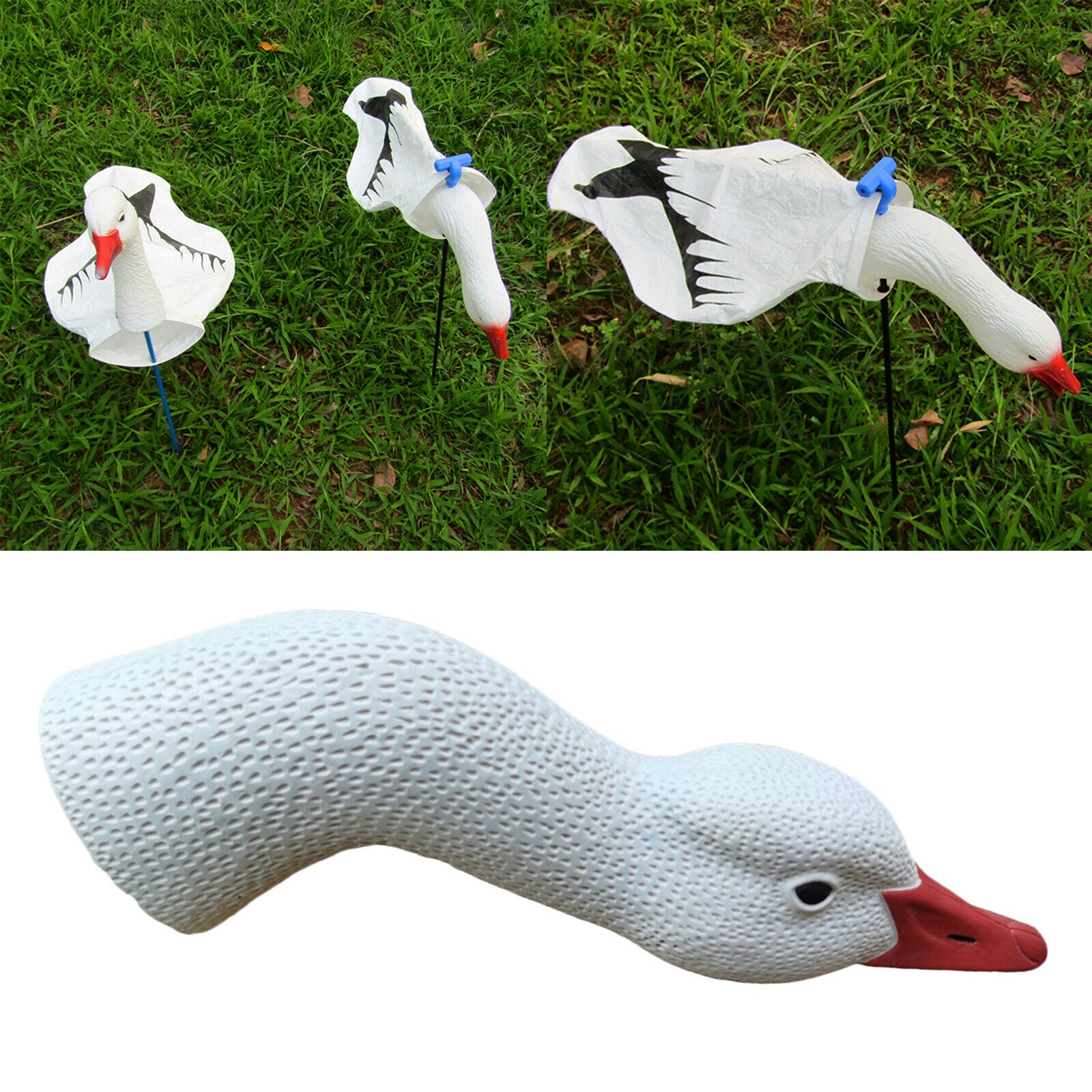 1x Realistic Outdoors Hunting Gear Goose Head Decoys Garden Decoration