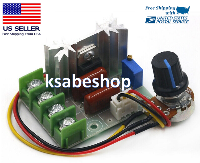 AC 110 220V 2000W High Power SCR Voltage Regulator Dimmer Motor Speed Controller