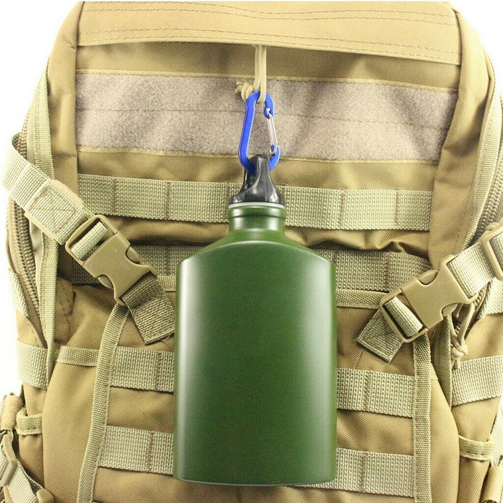 10 pcs Outdoor Camping Climbing Key Chain Buckle Water Bottle Flashlight Flask