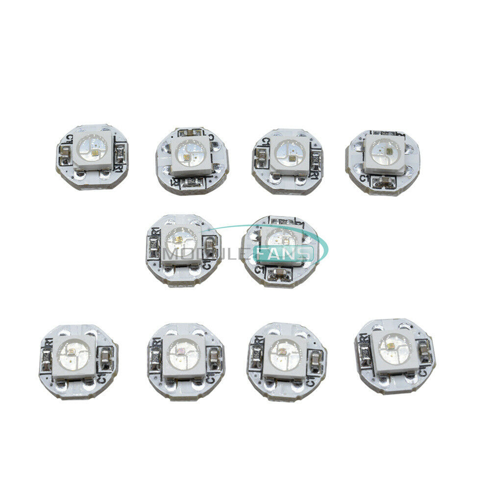 10PCS WS2812B WS2811 IC 10mmx3mm 5V SMD 5050 RGB LED light Sample Mini PCB board