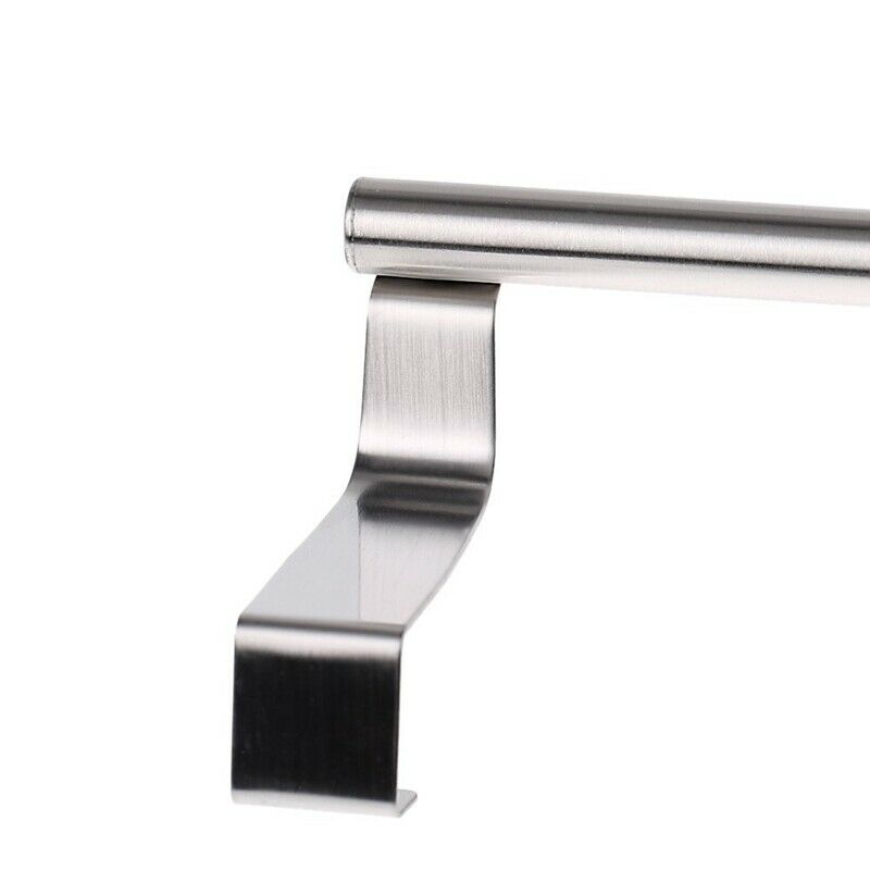 Stainless Steel Towel Bar Holder Over the Kitchen Cabinet Cupboard Door HanginK9