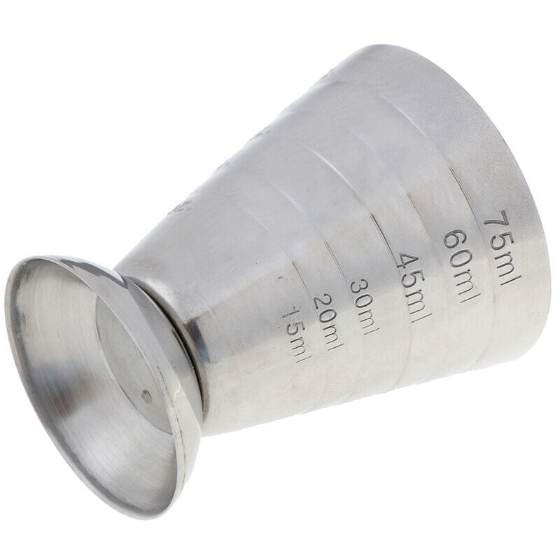 75ml Metal Measure Cup Drink Tool Shot Ounce Jigger Bar Mixed Cocktail Be.l8