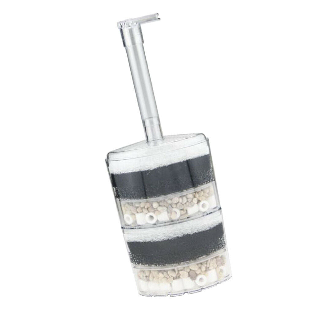 Submersible Aquarium Internal Air Pump Filter Fish Tank Sponge Two Layer