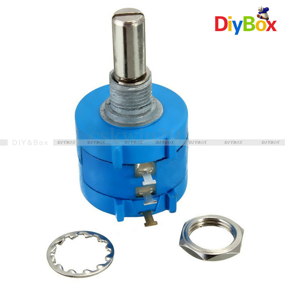 3590S Rotary Variable Resistor Wirewound Precision Potentiometer Pot 10 Turn Ohm