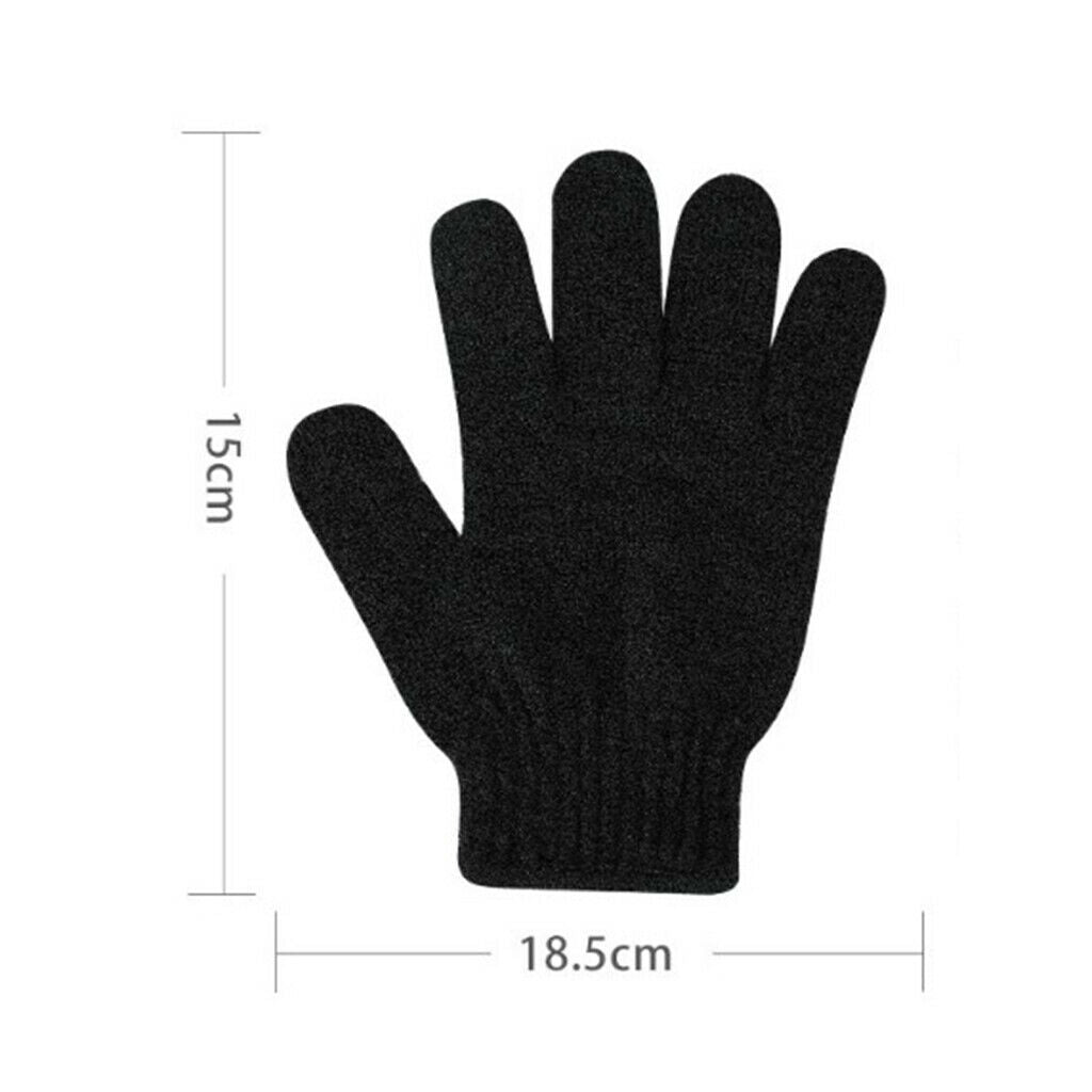 7Pcs Shower Bath Mitts Exfoliating Body Scrub Gloves Skin Spa Massage Sponge