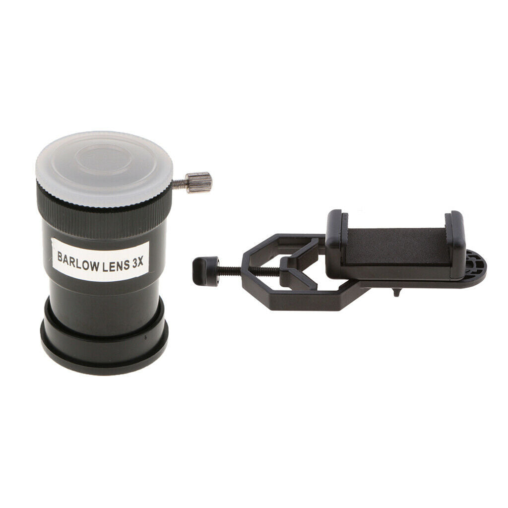 Telescope Barlow Lens 1.25 inch 3X Eyepiece Set with Binoculars Microscope Smart