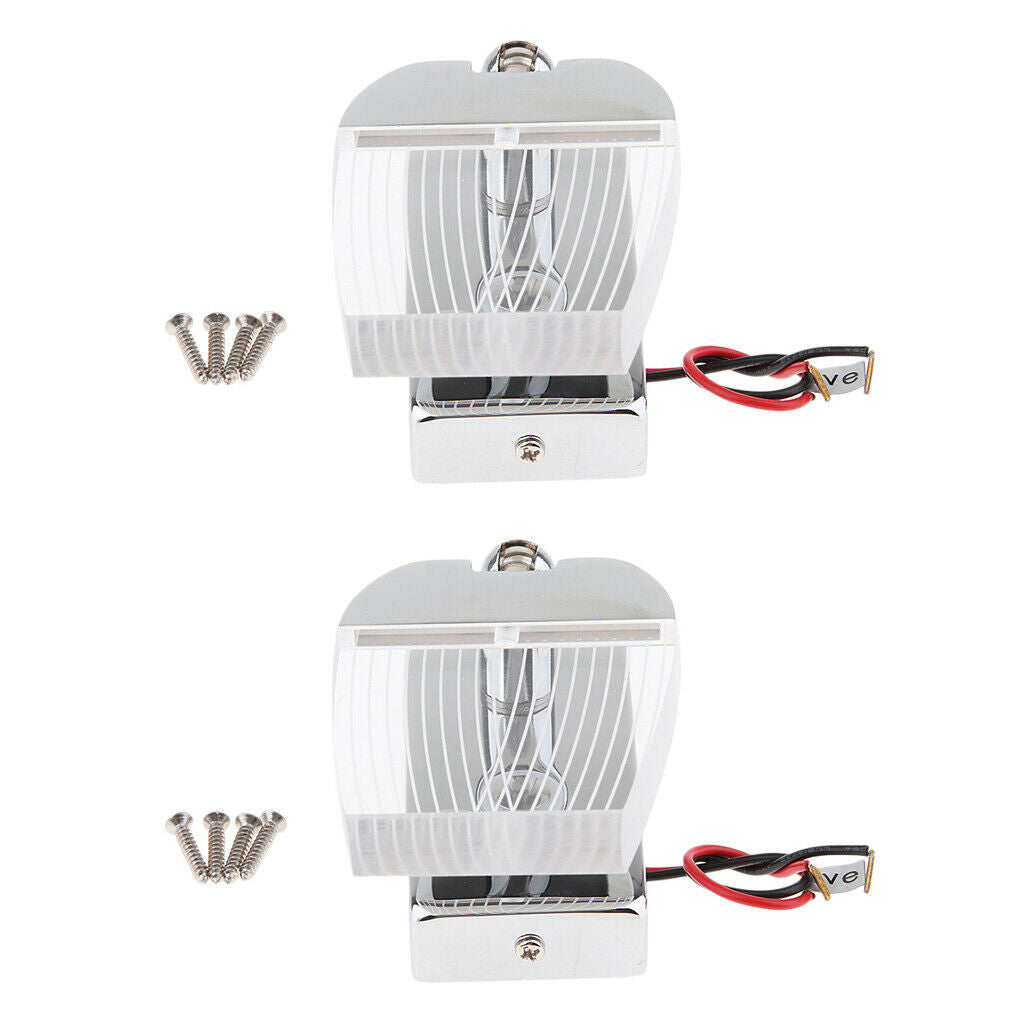 2pcs LED Reading Light Touch Control Dimmable Marine RV USB Port Adjustable