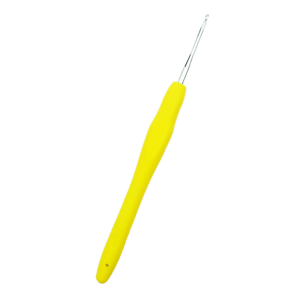 2Pcs Aluminum Crochet Hooks Set 2.5mm 3.0mm, 5.7 Inch Long
