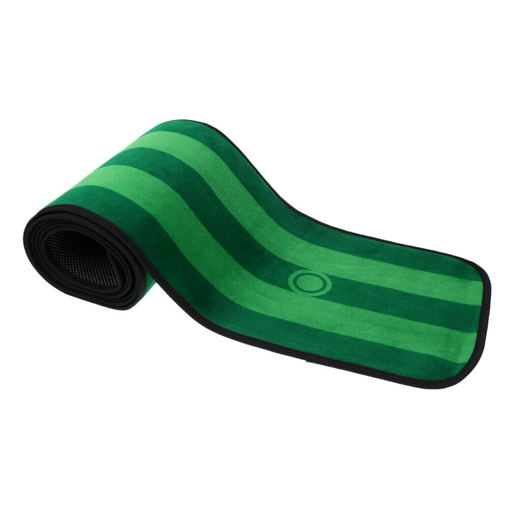 Golf Putting Mat Portable Indoor Putt Training Aids 10x1' Cup Equipment Gift