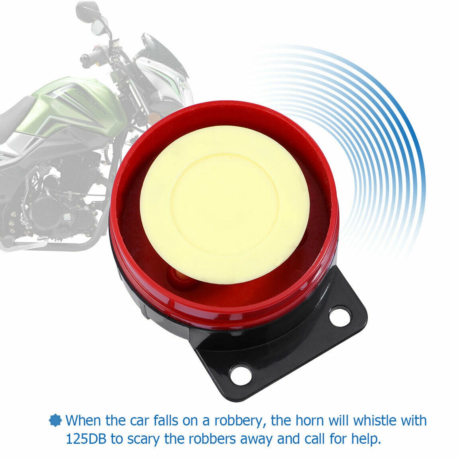 Scooter Car Security Alarm System Remote Control 12V Anti-theft Motorcycle Bike