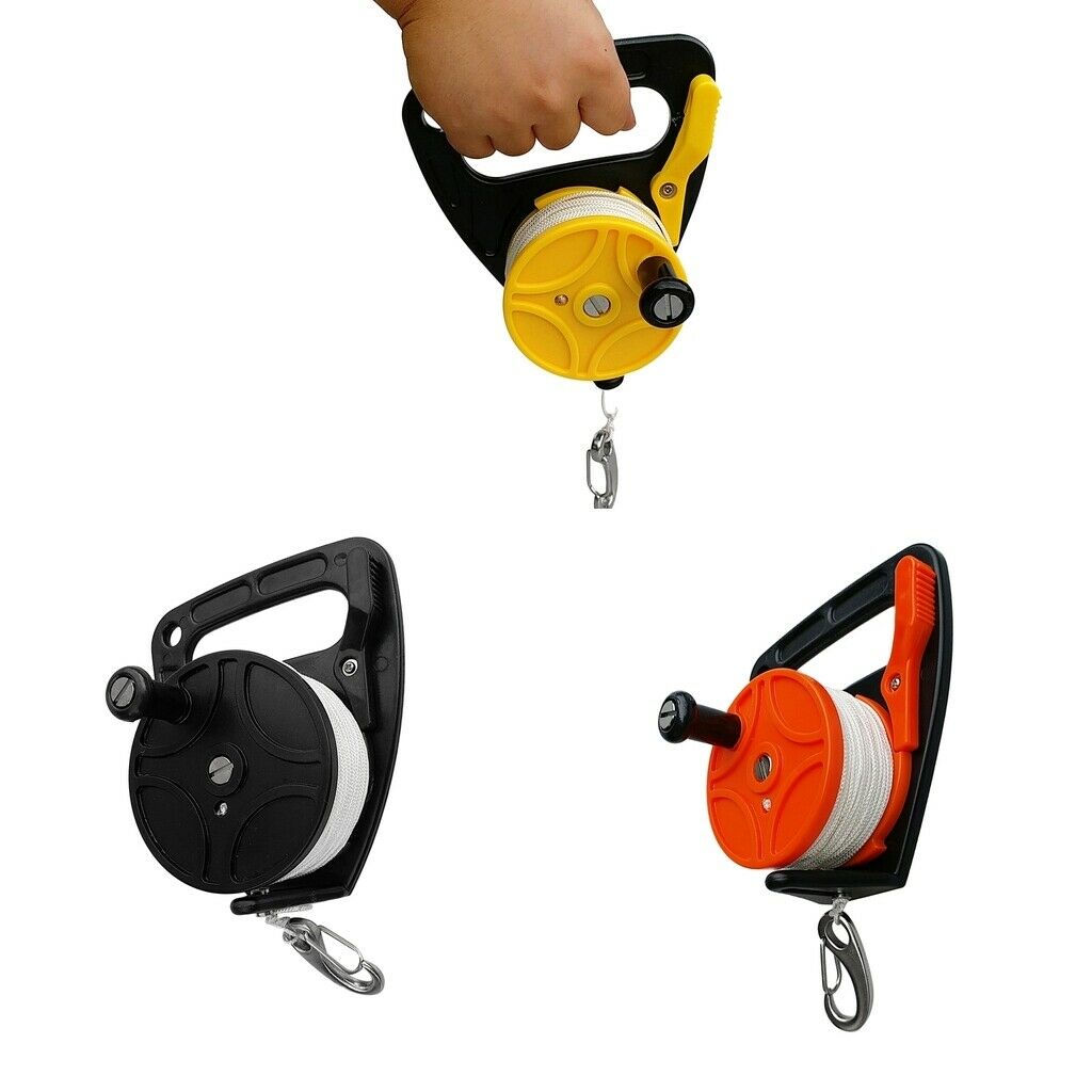 Multi Purpose Scuba Diving Wreck Cave Reel Kayak Anchor Handle 46m Line Hook