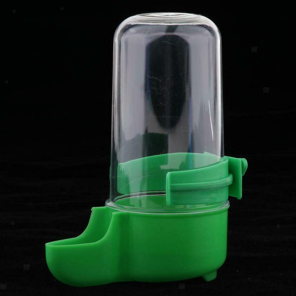 1pcs Plastic Bird Water Tube Feeder Water Bottle for Aviary Budgie Pigeon Green