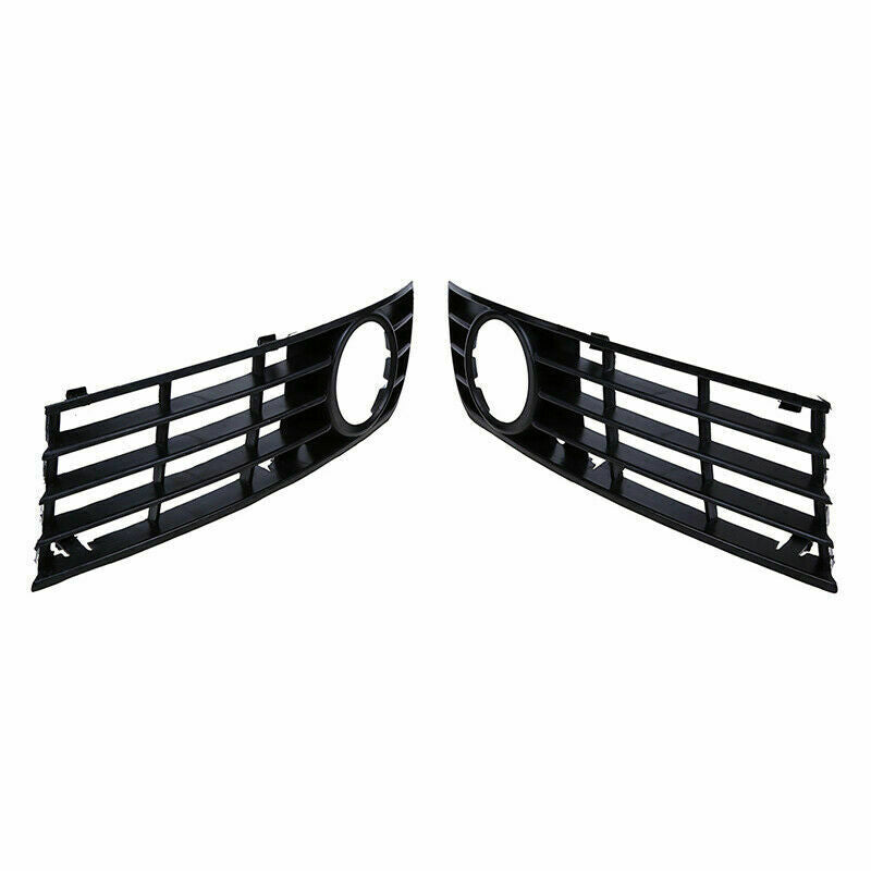 2x Black Front Bumper Fog Light Grilles For Audi A4 Sedan 2002-2004 03 8H0807681