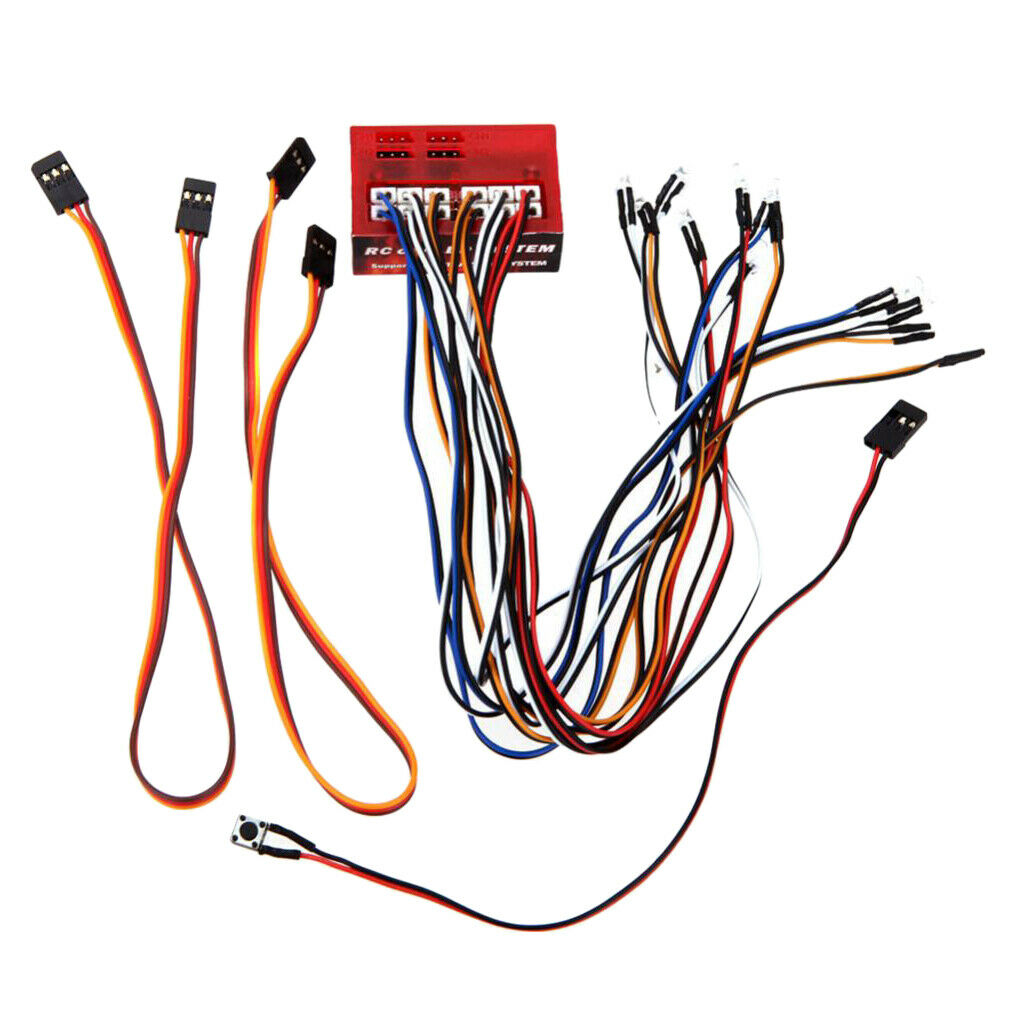 Climbing Car LED Lamp for 1/10 1/8 HSP Redcat  CC01 4WD Axial SCX10