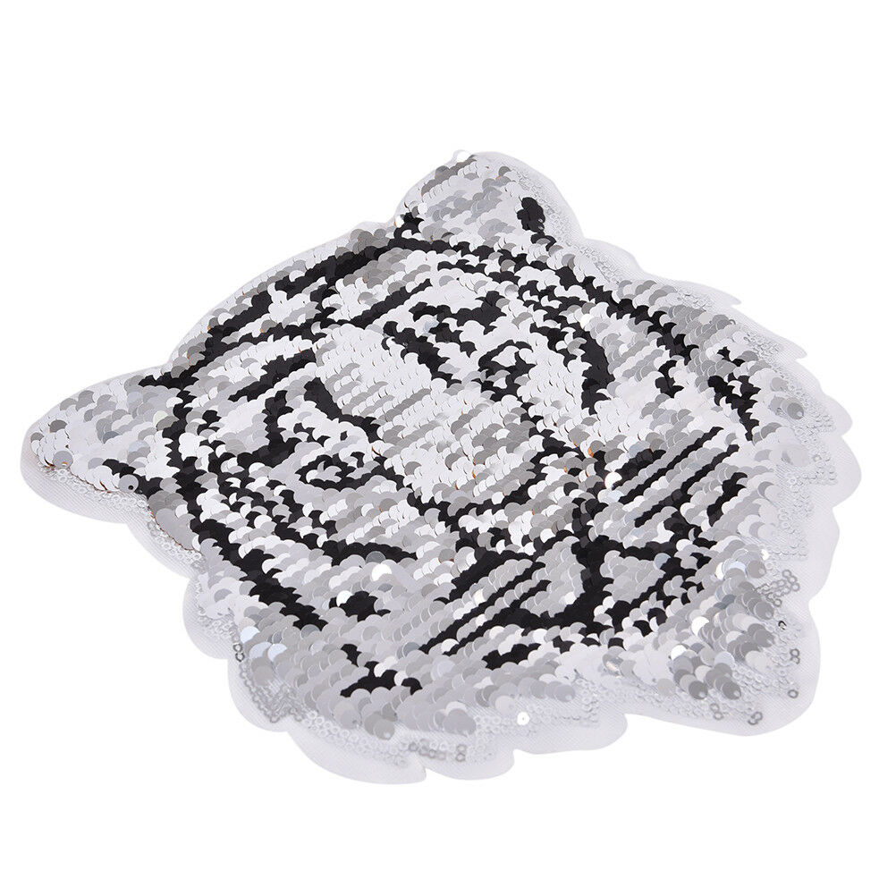 tiger reversible change color sequins sew on patches for clothes diy craf.l8