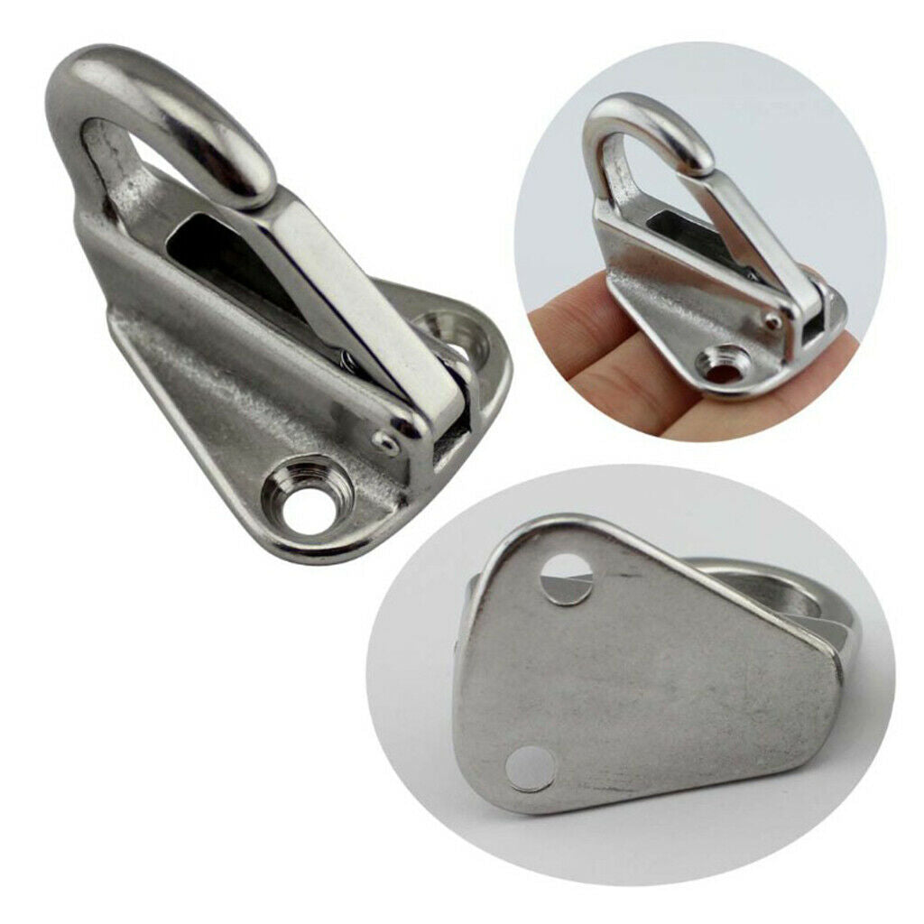 Lots 2 316 Stainless Steel Boat Tug Spring Snap Fending Hook Attach Rope