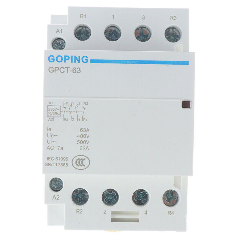 4P 63A 2NC 2NO 220V 400V~ 50/60HZ Din rail Household ac contactor RA KYTSUKL Qx