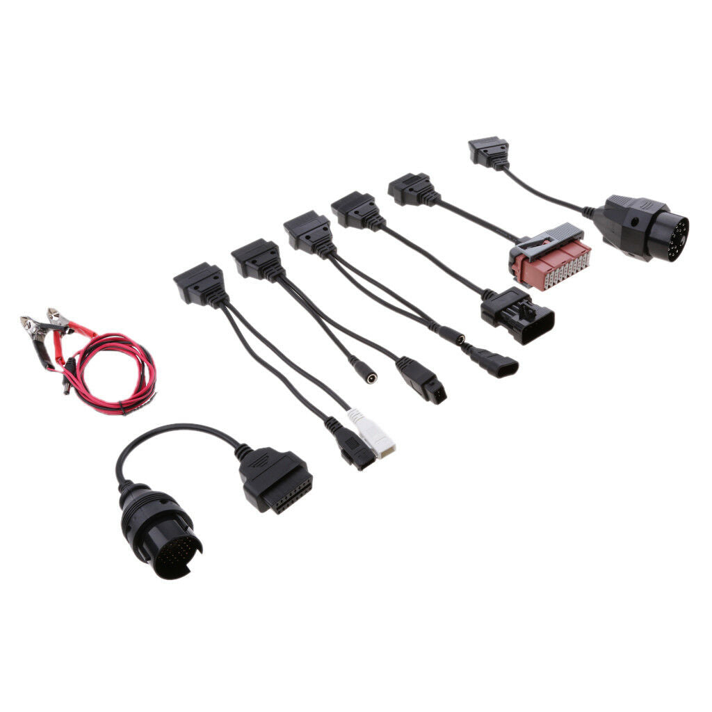 8 Pieces Car OBD2 Female Socket to Auto Interface Adatper Cable Connector