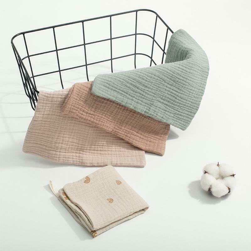 3 Pcs Baby Washcloths Newborn Saliva Towel Handkerchief Burp Face Wipe Accessory