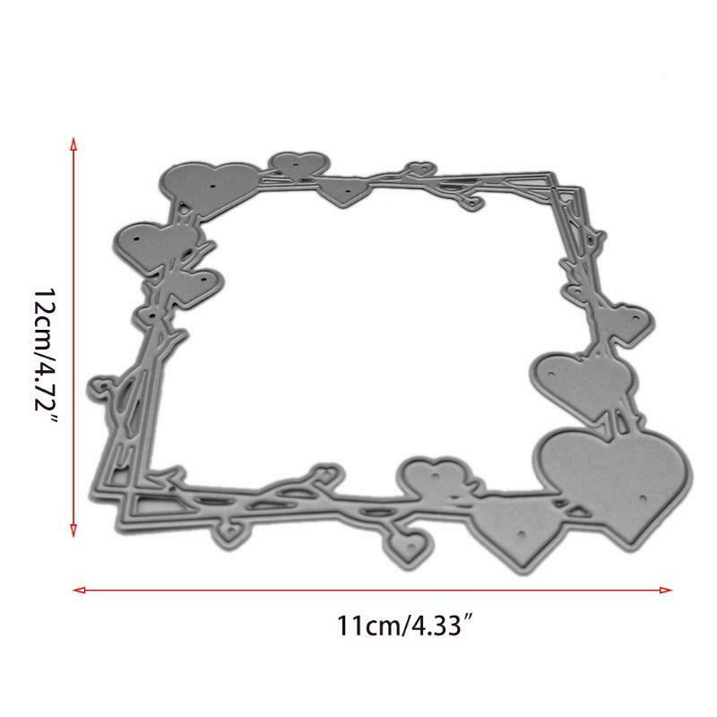 Heart Frame Metal Cutting Dies Stencil DIY Scrapbooking Album Paper Card Mold