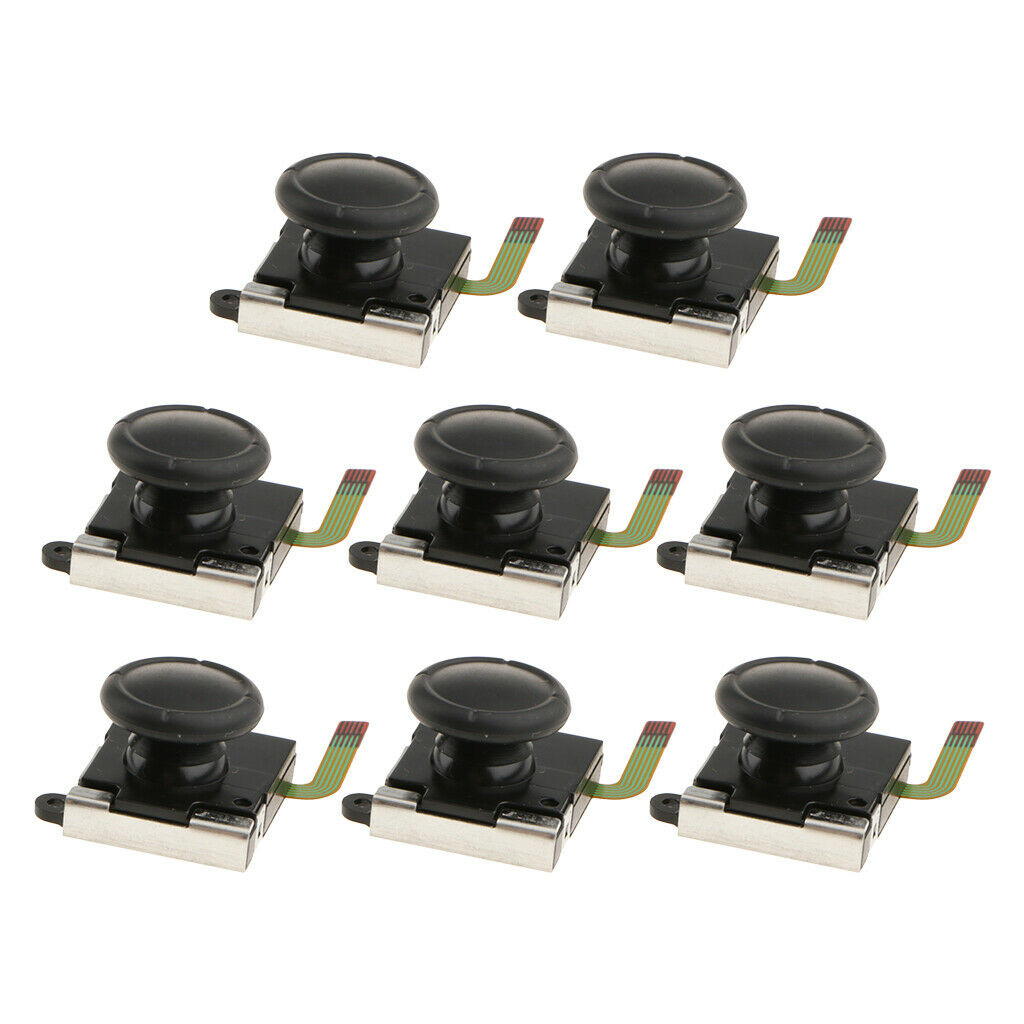Set of 8 Button Analog Joysticks Rocker Kit Thumbstick for Nintendo Switch