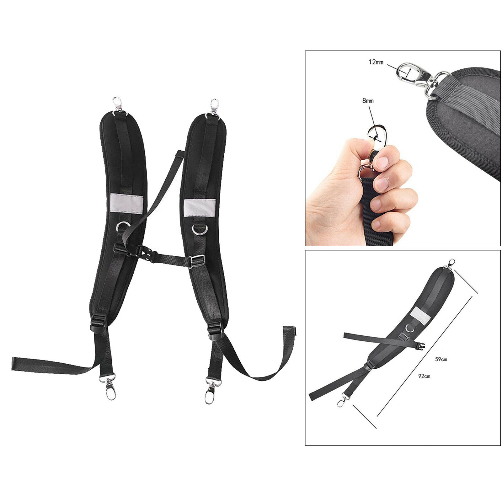 Replacement Backpack Shoulder Straps Adjustable For Outdoor Drifting Diving