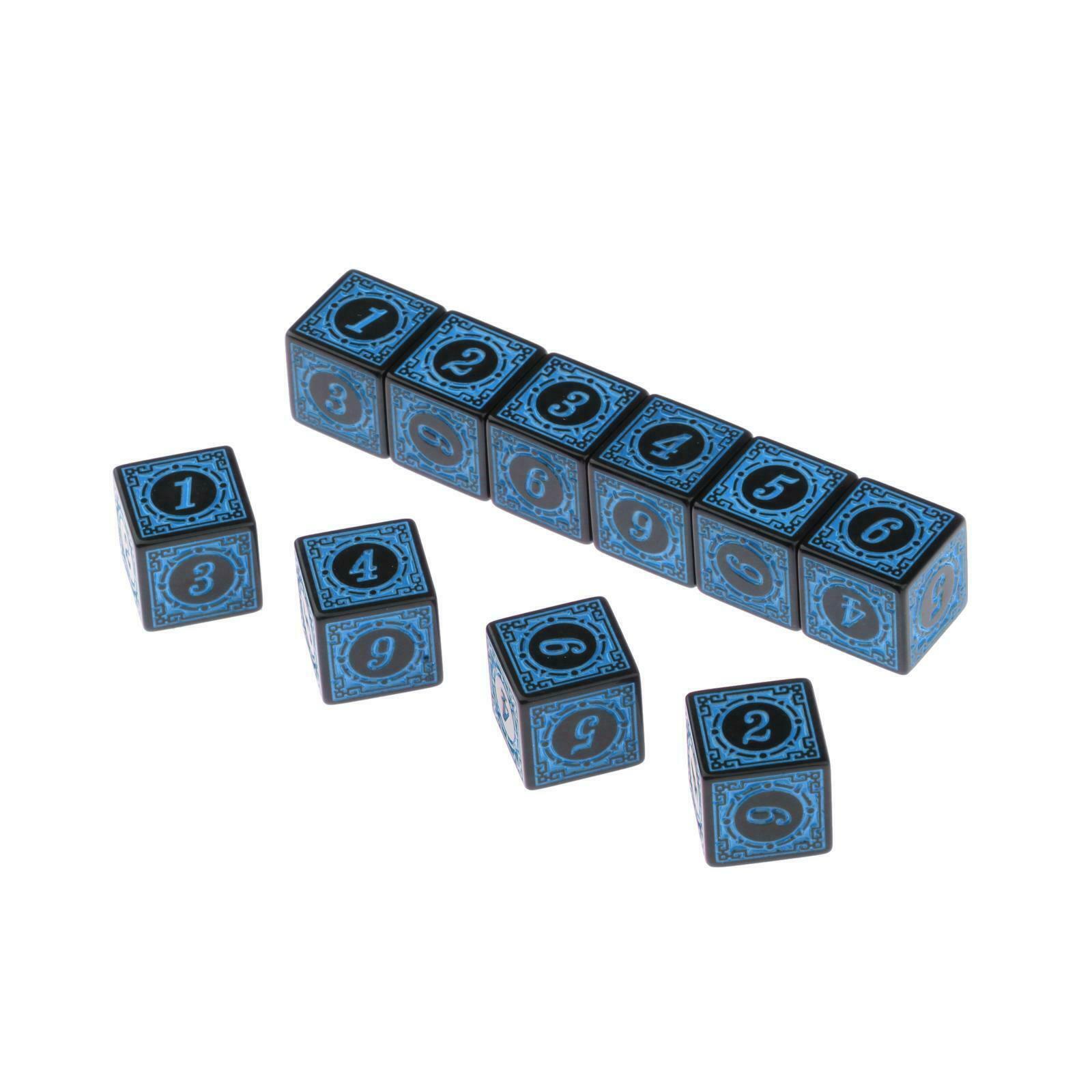 50pcs Polyhedral Acrylic Dices Table Board Playing Tabletop Party for Kid